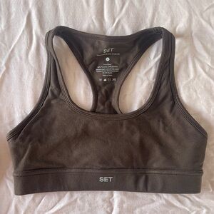 Set Active brown legging & sport bra set